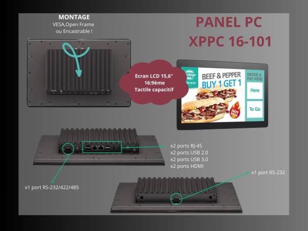 Focus sur le Panel PC XPPC 16-101 de notre partenaire Nexcom