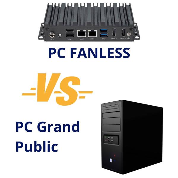 PC Fanless versus PC grand public - IP Systèmes
