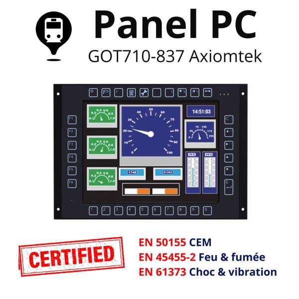 Panel GOT710-837 Axiomtek avec écran tactile 10,4"