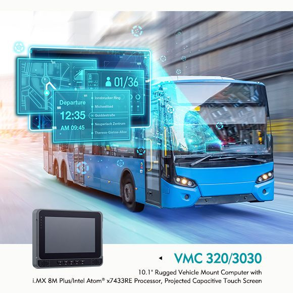 Panel PC VMC 320/3030 Nexcom pour les applications embarquées véhicules