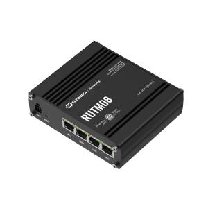 Routeur Ethernet durci RUTM08 Teltonika avec quatre ports Ethernet Gigabit